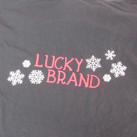 Lucky Brand Women's Graphic Snowflake Strappy Camisole Tank Top Size L - Picture 3 of 8